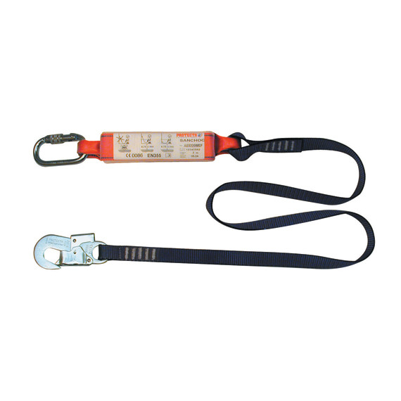Sling de absorção de impacto, parafuso de aço do mosquetão AJ501 e gancho de segurança de aço 3M Projetama AE5220WAE