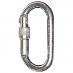Stahlkarabiner mit verschraubter Eingang, 17 mm Öffnung, Widerstand von 25 kN kJ5105s