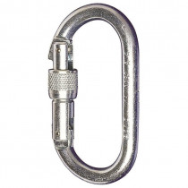 Carabiner de aço com entrada parafusada, abertura de 17 mm, resistência de 25 knh5105s