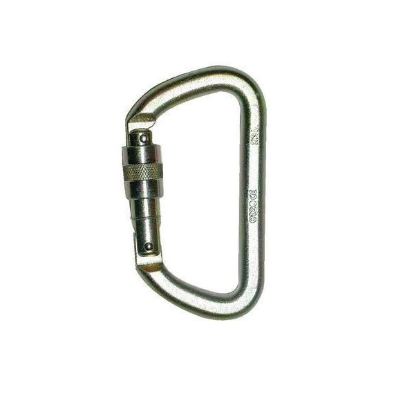 Carabiner de aço com entrada parafusada, abertura de 25 mm, 50 KN Resistance KJ5107