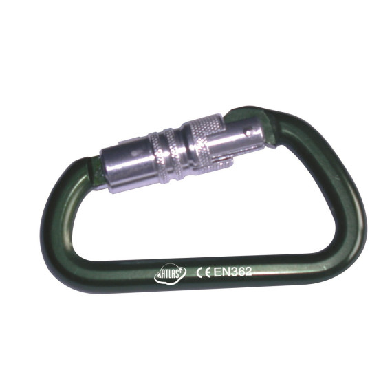 Carabiner de bloqueio de fiação de alumínio de abertura de 17 mm, resistência de 28 KN531