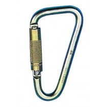Carabiner per la scala in acciaio aperta 33 mm. Resistenza a 45 kN per rompere kj5106