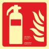 Fire Extinguisher Sign (No Text) luminescent SEKURECO