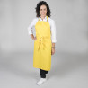 Long apron with bib and regulating buckle GARY'S plain colors