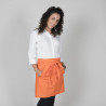 Short kitchen apron without bib with central pocket GARY'S