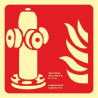 Extinguishing signal for hydrant (without text) luminescent SEKURECO