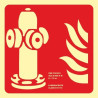Hydrant extinguishing sign (without text) luminescent SEKURECO