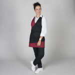 Tablier Bistro pour les femmes avec des couleurs combinées Gary