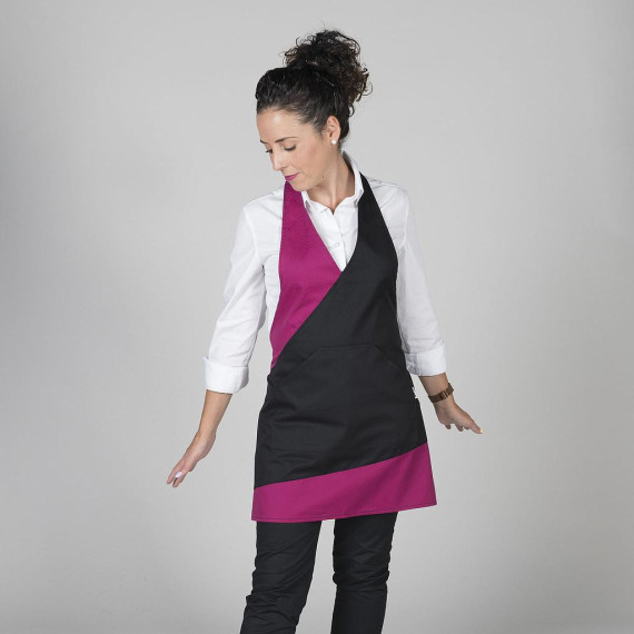 Tablier Bistro pour les femmes avec des couleurs combinées Gary