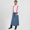 French apron in GARY'S washed denim with pockets