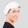 Chapéu de cozinha unisex com visor e grelha superior
