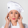 GARY'S large white chef hat with velcro closure