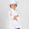 Veste de chef pour enfant en sergé blanc GARY'S avec col Mao.