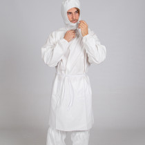 Robe sanitário unissex impermeável com camada interior de intertravamento Gary's