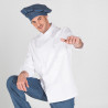 Chaqueta clásica de chef blanca manga larga GARY'S con puños vueltos