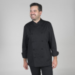Chefjacke Langarm mit Mao-Hals und gefütterten Knöpfen Gary's
