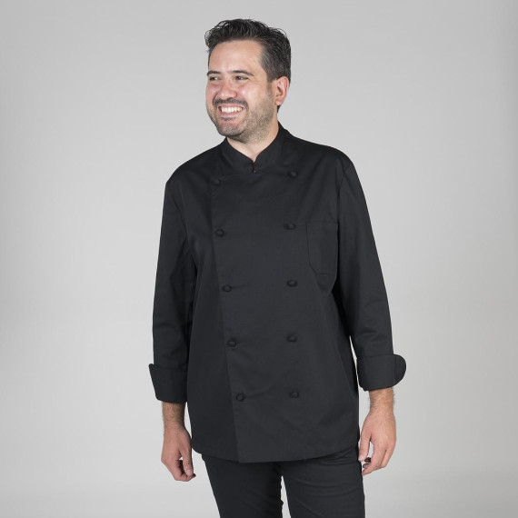 Chefjacke Langarm mit Mao-Hals und gefütterten Knöpfen Gary's