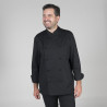 Long sleeve chef jacket with Mao collar and covered buttons GARY'S