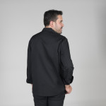 Chefjacke Langarm mit Mao-Hals und gefütterten Knöpfen Gary's