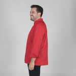 Chaqueta de chef para hombre en manga larga y cierre de botones a tono GARY'S