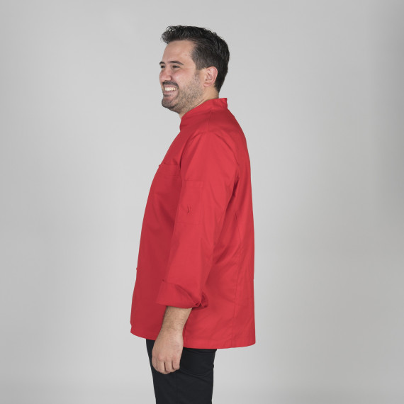 Chaqueta de chef para hombre en manga larga y cierre de botones a tono GARY'S
