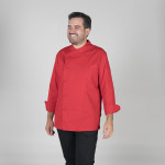 Chaqueta de chef para hombre en manga larga y cierre de botones a tono GARY'S