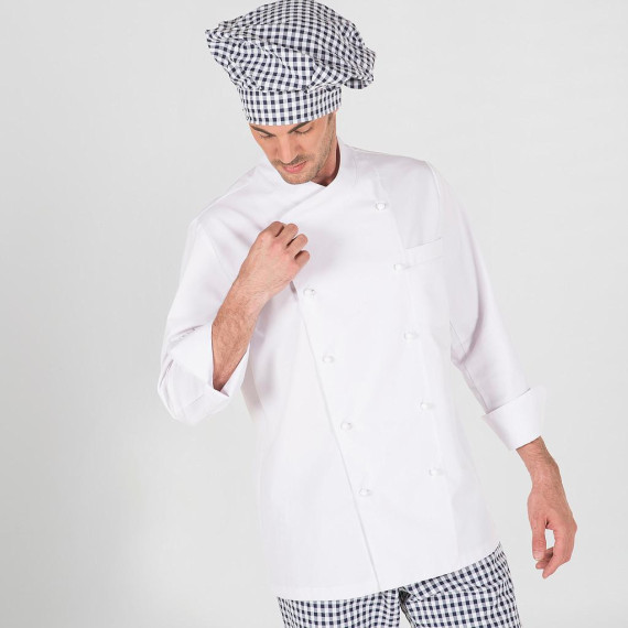 Chef Jacket Long Sleeve Antimantes Teflon Gary's