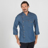 Unisex-Kochjacke aus 100% gewaschenem Baumwoll-Denim von Casal