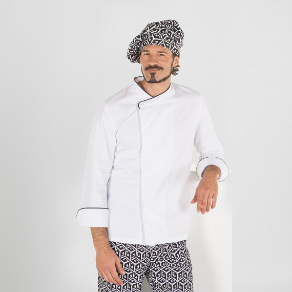 Chaqueta de chef con bolsillo de manga y aerosilver en espalda GARY'S Abad