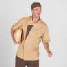 Unisex short sleeve chef jacket in cream SARGA GARY'S Egea.