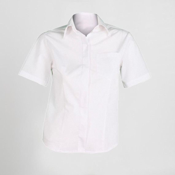 Camicia donna in manica corta con pinzette sui lati Gary's