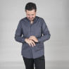 Classic long-sleeved men's shirt with mandarin collar and buttoned cuffs GARY'S