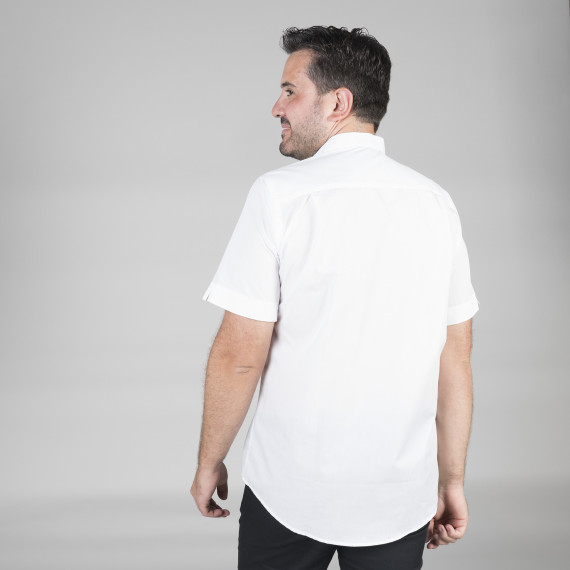 Camicia uomo a maniche corte a Gary's Popellin con collo Mao