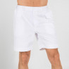 Bermuda masculina semi-ajustada com alças e bolsos franceses
