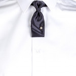 Laço unisex 100% do poliéster do poliéster Gary com pérola decorativa