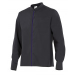 Camisa de hombre para hostelería de cuello Mao combinada VELILLA PLISTÁN