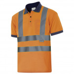 Polo technique bicolore de haute visibilité à manches courtes VELILLA Série 305502
