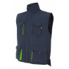 Gilet industriel matelassé bicolore à multiples poches VELILLA Série 205902