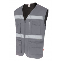 Gilet multibolsillos con nastri riflettenti serie Velilla C105901