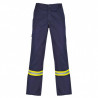 Pantalons polyprotecteurs à haute visibilité, ignifuges, anti-arc électrique et anti-statique bleu marin TROMSO SAFETOP - ARAPRO