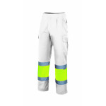 Hochsichtbare bicolor Fluoreszenz-Hose mit vielen Taschen, kombiniert mit VELILLA Serie 157C - Personalisierte Bekleidung.