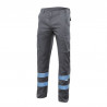 Pantaloni stretch multitasche con bande riflettenti in fondo VELILLA Serie 103014S