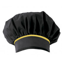 Gorro de cocinero estilo francés combinada con vivos VELILLA Serie P404001-M