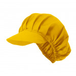 Yellow cooking cap with rigid and live visor to combine Velilla series P404004