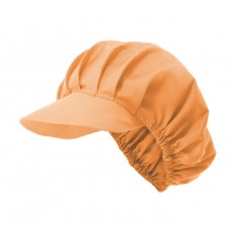 Clear orange kitchen hat with rigid and vivid visor Velilla series P404004