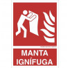 Señal de socorro Manta ignífuga (texto y pictograma) COFAN