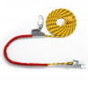 Positioning rope 3m with altochut and carabiners SAFETOP 80240