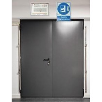 Support en méthacrylate de plafond Banderole pour signaux de sécurité SEKURECO