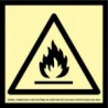 Danger Sign Flammable Materials Class A 210X210 mm SEKURECO A0A447