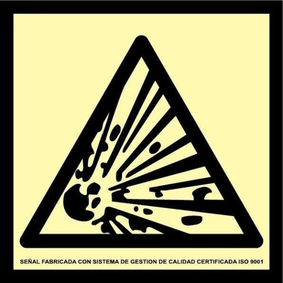 Class A extinction signal 210 x 210 mm R Explosion FA0A449 SEKURECO